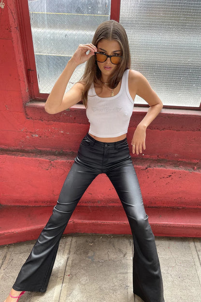 Maison Vea - Black leather pants