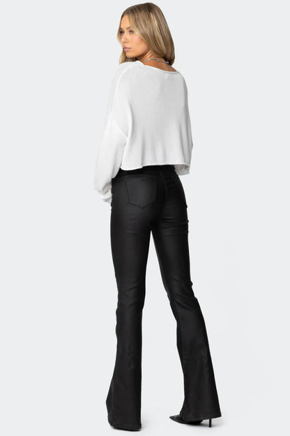Maison Vea - Black leather pants