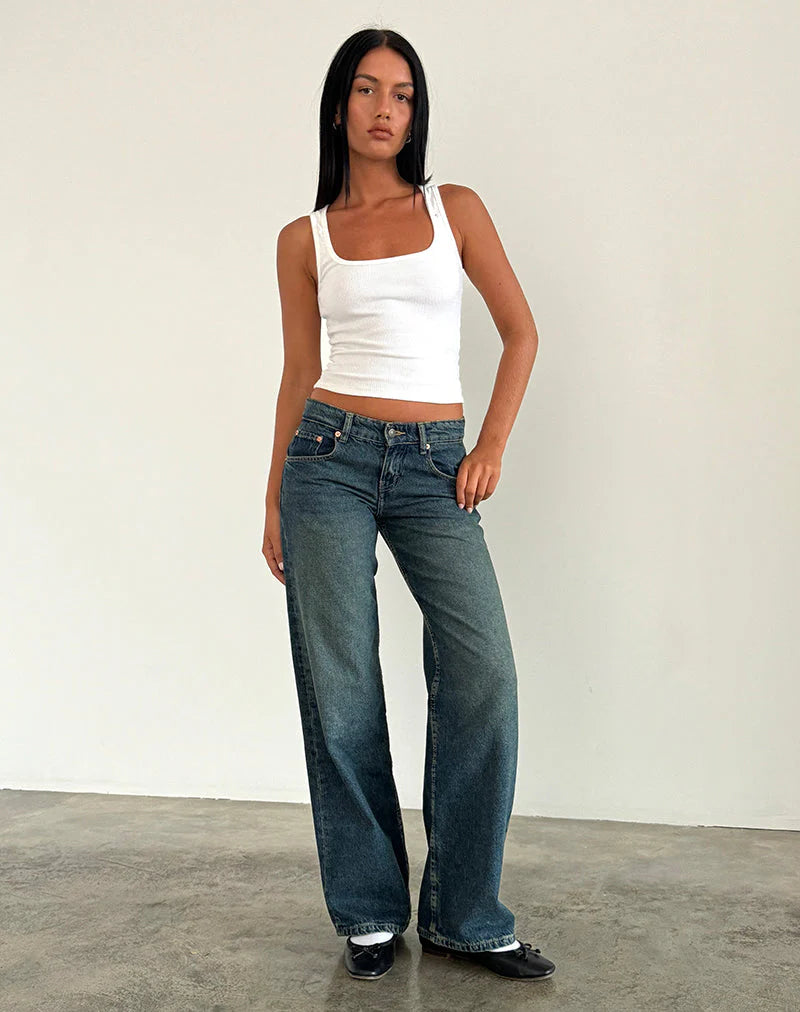 Maison Vea - Low-rise jeans